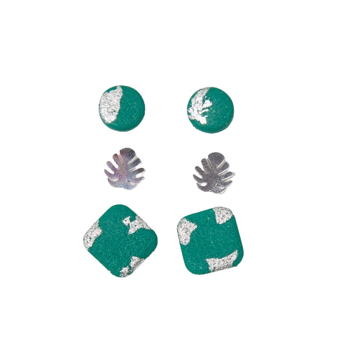 Set pendientes dots Monstera