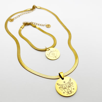 Set pulsera+collar Perseida Zodiaco