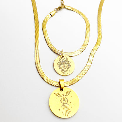 Set pulsera+collar Perseida Tarot