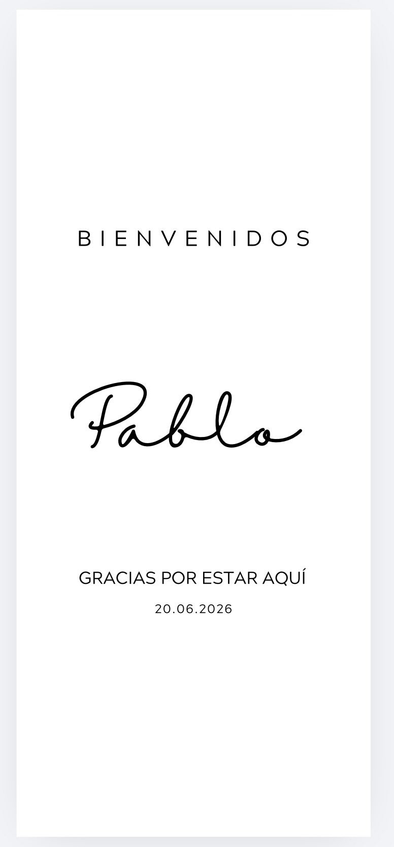 Tela bautizo Pablo