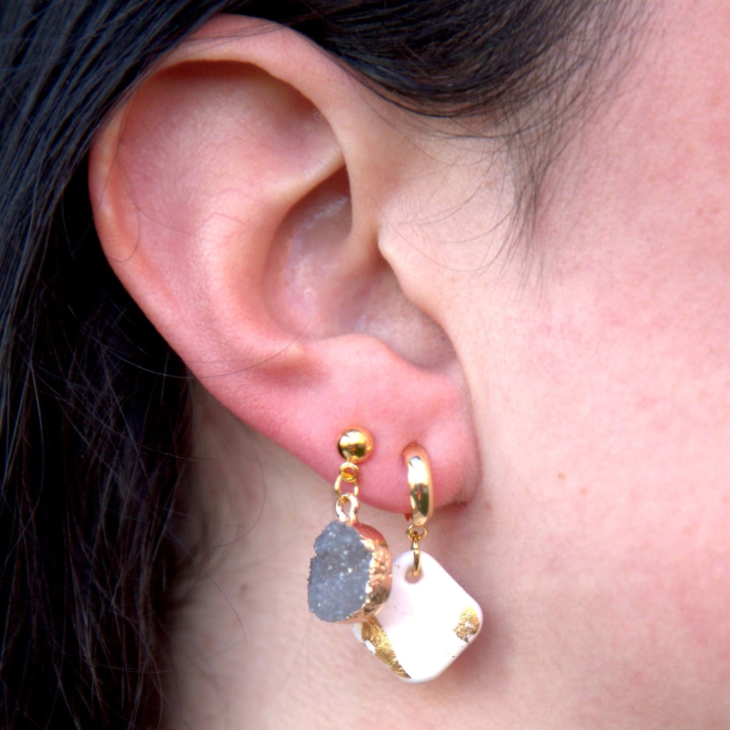 Set pendientes Aura