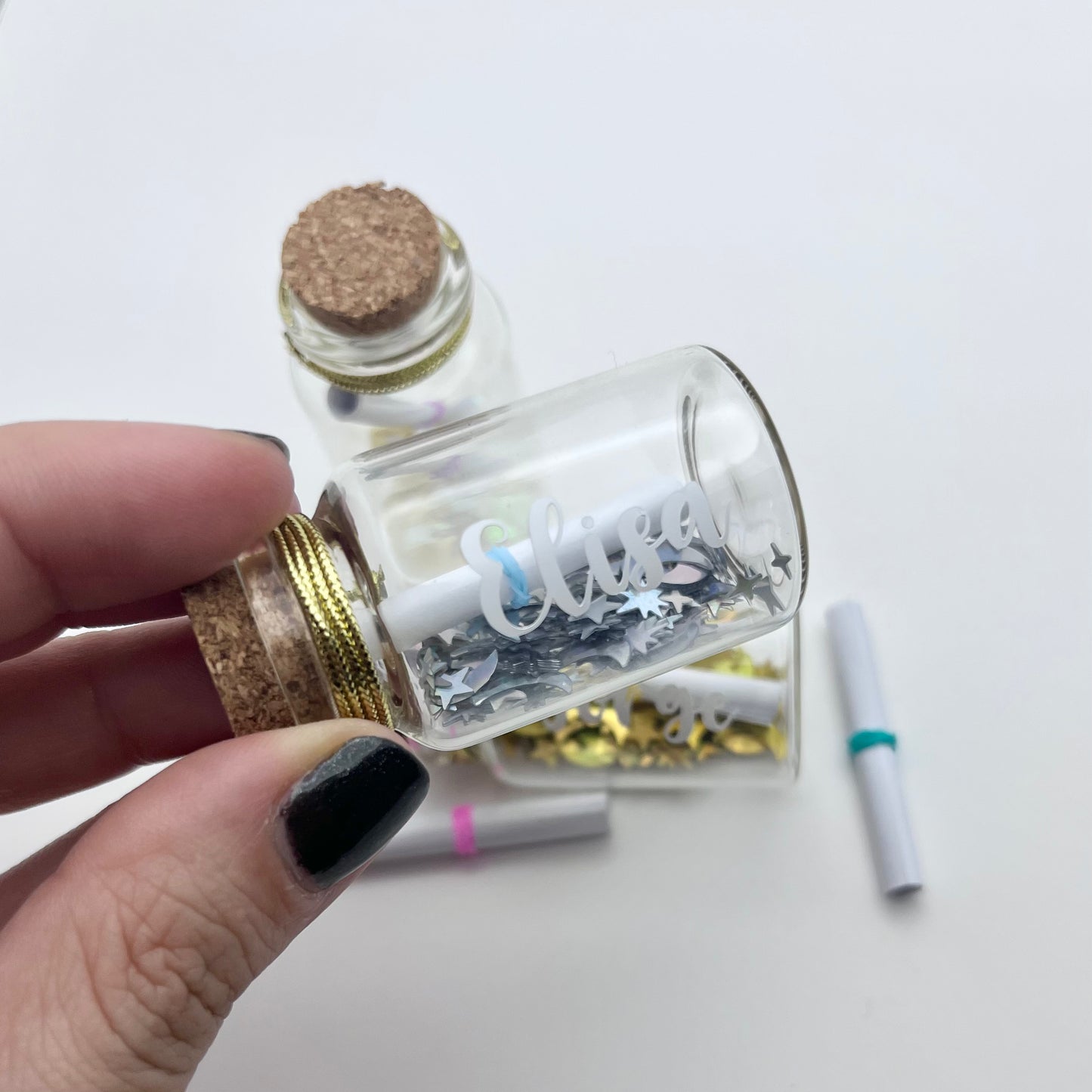 Botellitas con mensaje secreto