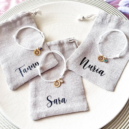 Pulsera + bolsita personalizadas