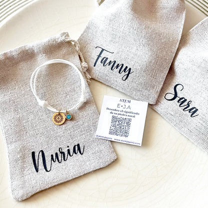 Pulsera + bolsita personalizadas