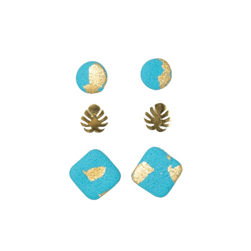 Set pendientes dots Monstera