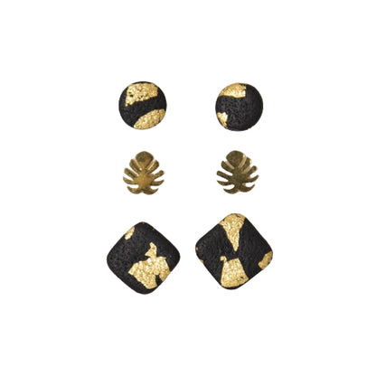 Set pendientes dots Monstera