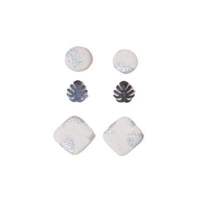 Set pendientes dots Monstera